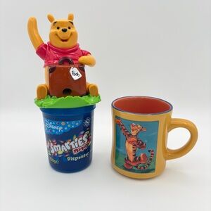 Disney Bundle Winnie the Pooh Mini Smarties Dispenser &  Tigger Mug